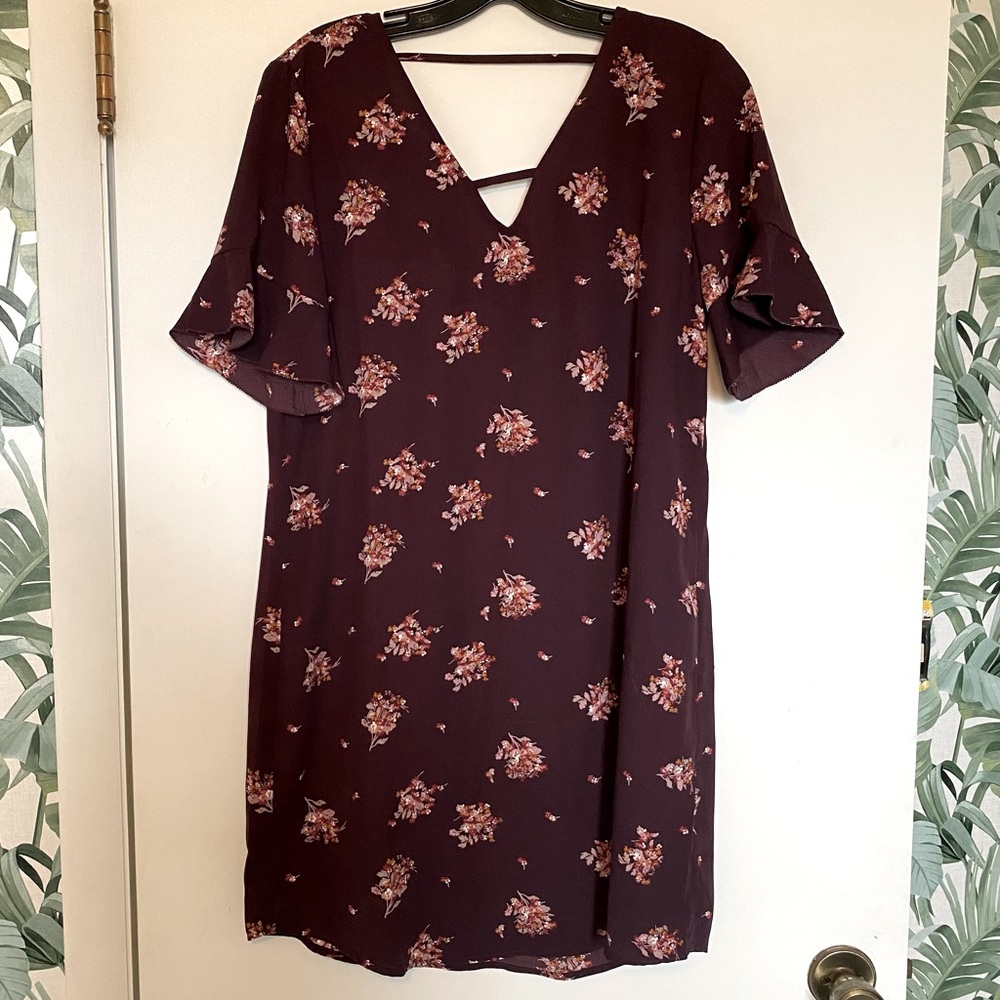 Maurices Purple Floral Dresses